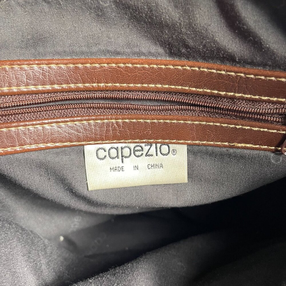 Capezio Black and Brown Leather Shoulder Bag - Picture 4 of 7